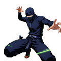 Hacksaw Gaming Spielanbieter - Anime-Ninja mit Neon-Slot-Symbolen bei BillionaireSpin Casino